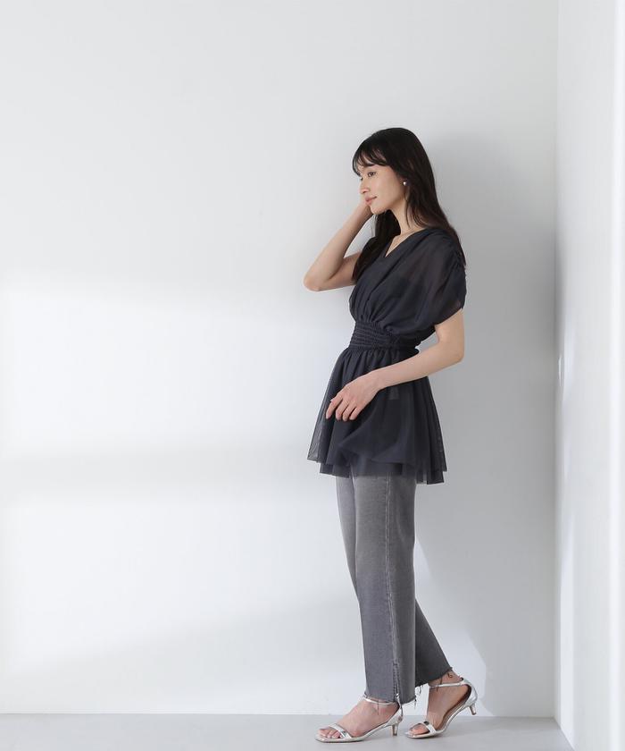 セール 10%OFF】チュールシアーチュニック(506034358