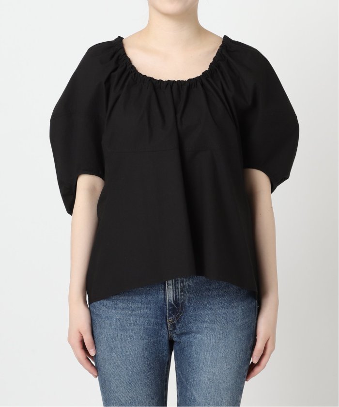 Plage - plage NEARBYME round shrring ブラウス セール】【NEARBYME/ニアーバイミー】 ROUND SHRRING ブラウス