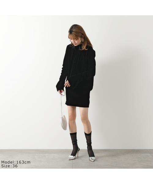 セール】SAINT LAURENT ワンピース 709589 Y144L ベルベット