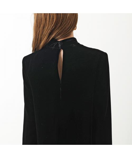 セール】SAINT LAURENT ワンピース 709589 Y144L ベルベット
