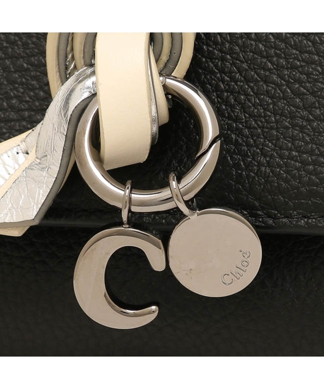 正規店買付【Chloe】アルファベットミニ 三つ折り財布 ブラック クロエ 三つ折り財布 アルファベット ミニ財布 ブラック