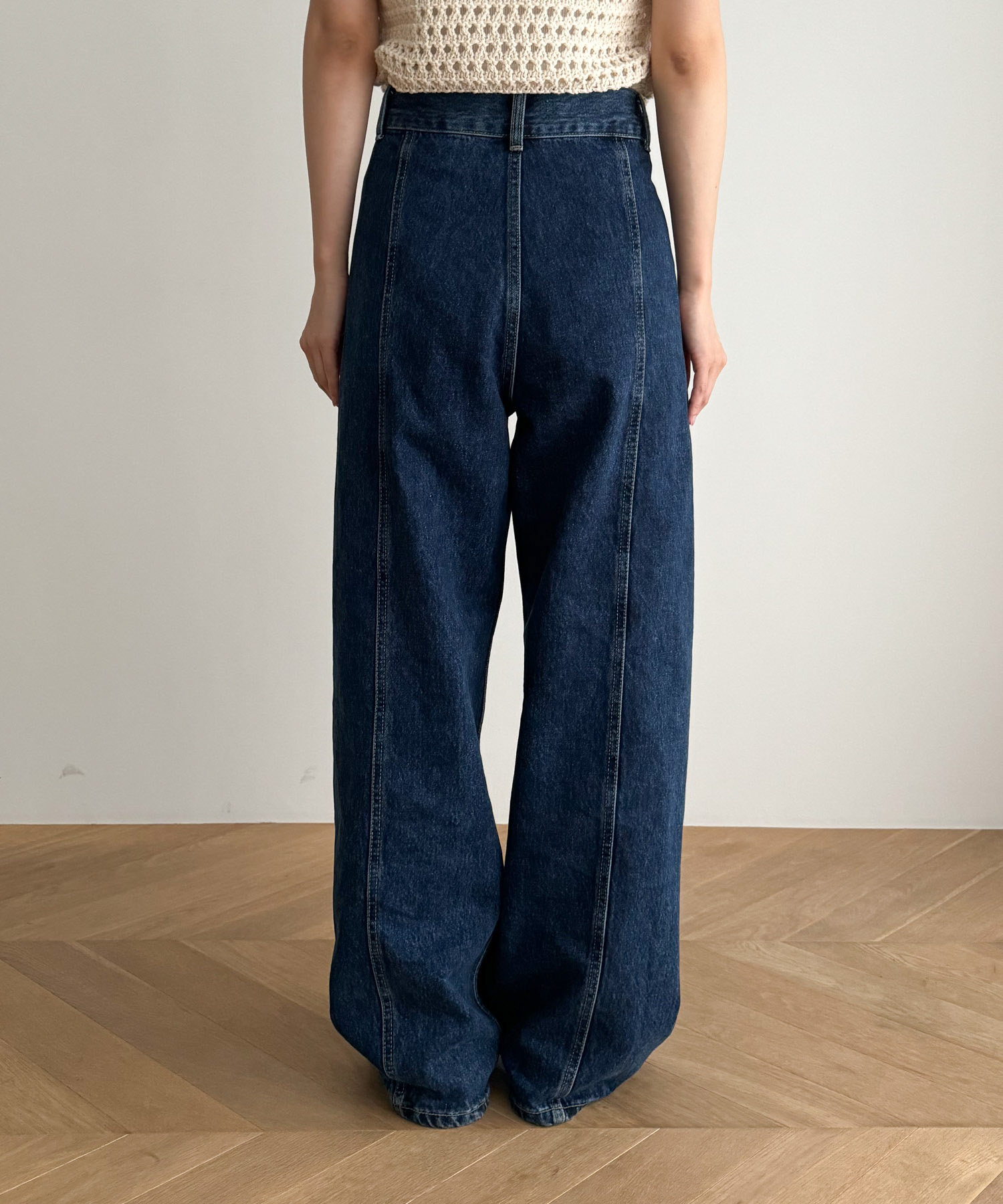 CANAL JEAN 今季カーブデニムパンツ　 エルマールM バレルライトブルー キャナルジーン CANAL JEAN El mar カーブデニムパンツ （ライト