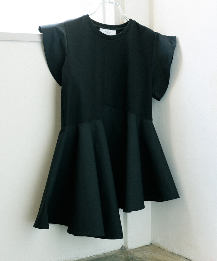 【再入荷・WEB限定・洗える】フリルペプラムカットソー ADAM ET ROPÉ FEMME(アダム エ ロペ ファム) / 【再入荷・WEB