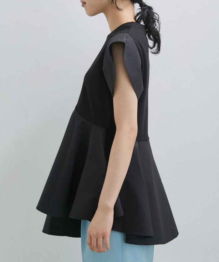 【再入荷・WEB限定・洗える】フリルペプラムカットソー ADAM ET ROPE'｜【再入荷・WEB限定・洗える】フリルペプラム