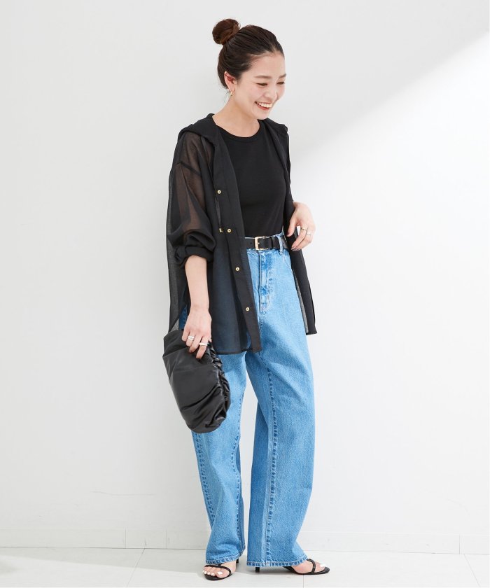 B.C STOCK フード付ボアコート ブラック B.C STOCK フード付きボアコート（ベーセーストック B.C STOCK