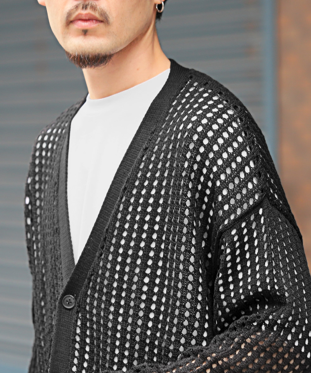 セール10%OFF】ラグスタイル LUXSTYLE 7Gメッシュ編みオーバー セール10%OFF】ラグスタイル LUXSTYLE 7Gメッシュ編みオーバー