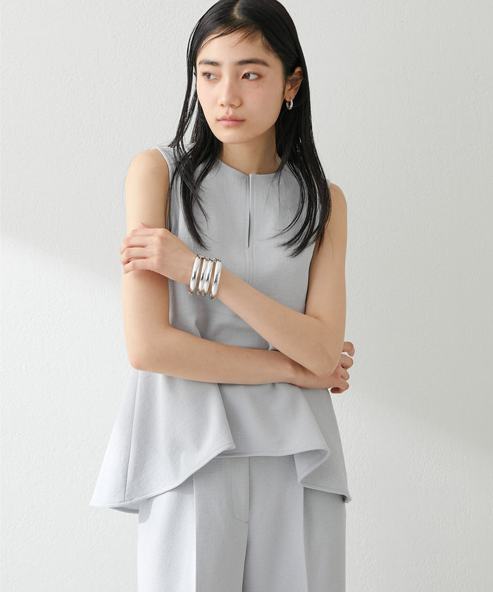 【25％OFF】 ストレッチペプラムブラウス(506039593) | ウィムガゼット(Whim トップス
