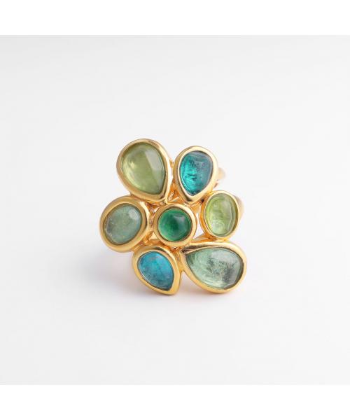 グーセンスパリ　リング　53 GOOSSENS PARIS グーセンスパリ リング Cabochons squared ring