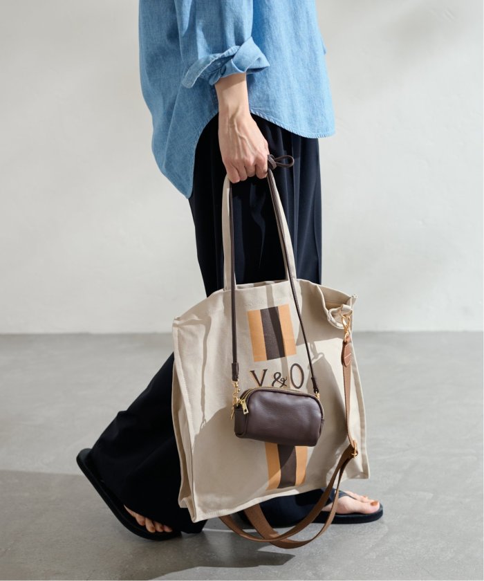 美品　YOUNG&OLSEN strap market tote 2way YOUNG&OLSEN】STRAP MARKET TOTE
