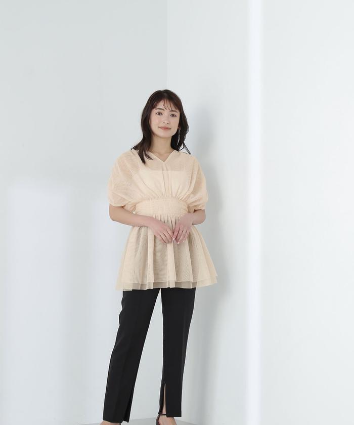 セール 10%OFF】チュールシアーチュニック(506034358