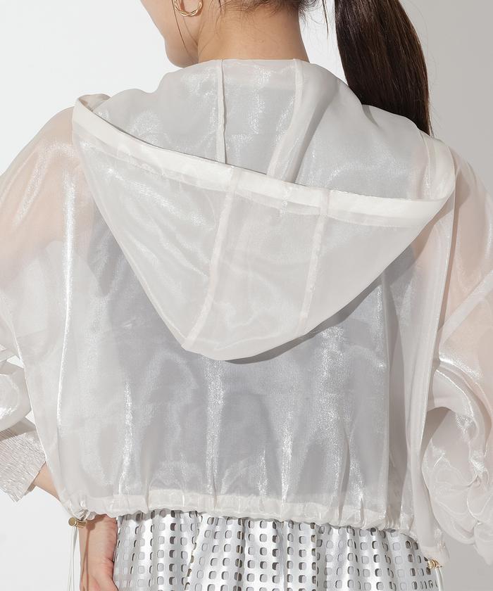 シャイニークロップドパーカー(506040914) | AND COUTURE(AND