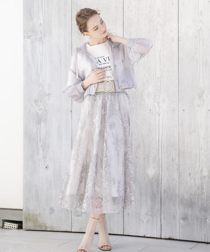 シャイニークロップドパーカー(506040914) | AND COUTURE(AND