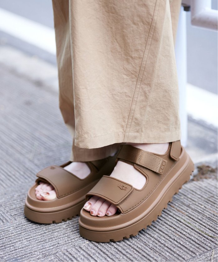 UGG/アグ× SLOBE IENA ブラックサンダル