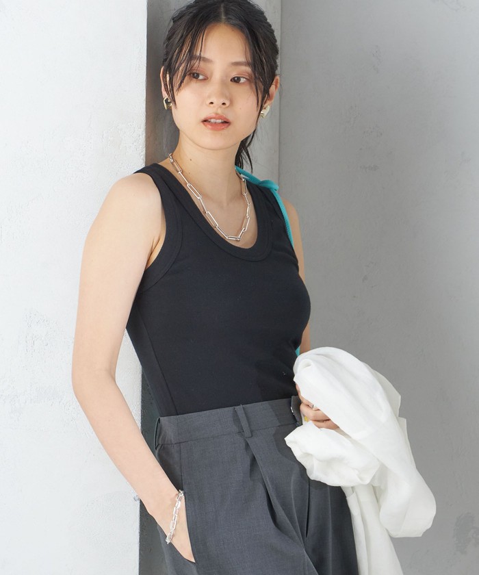 クーポン】【セール 30%OFF】gicipi:〈洗濯機可能〉タンクトップ