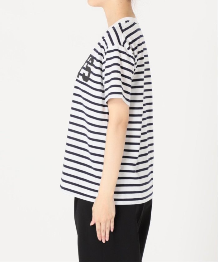 追加》PARISロゴボーダーTシャツ(506041634) | ヴェルメイユ