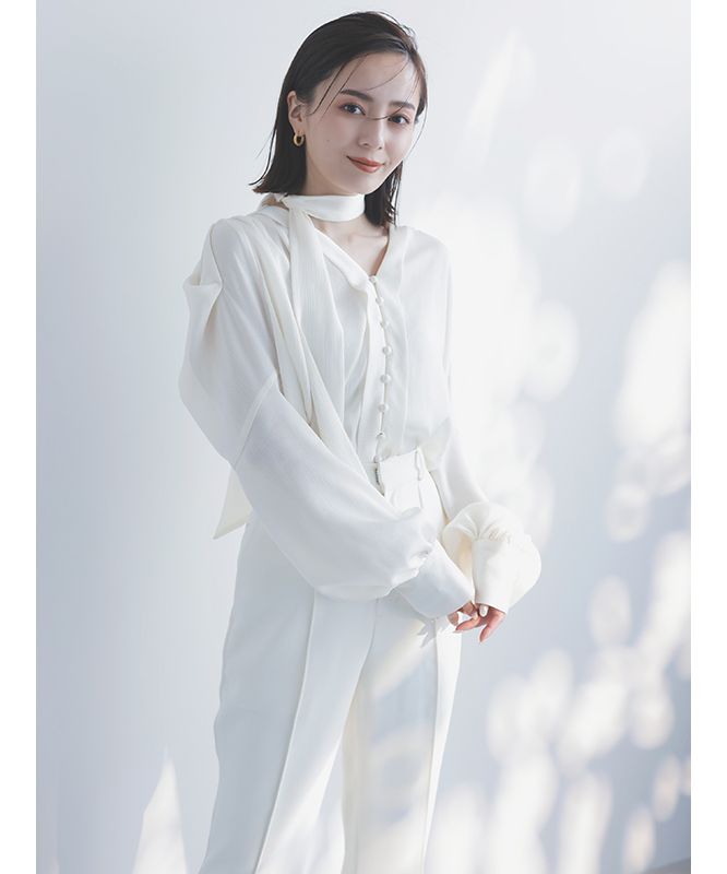 セール 30%OFF】フォルムスリーブタイブラウス(506041686) | ア