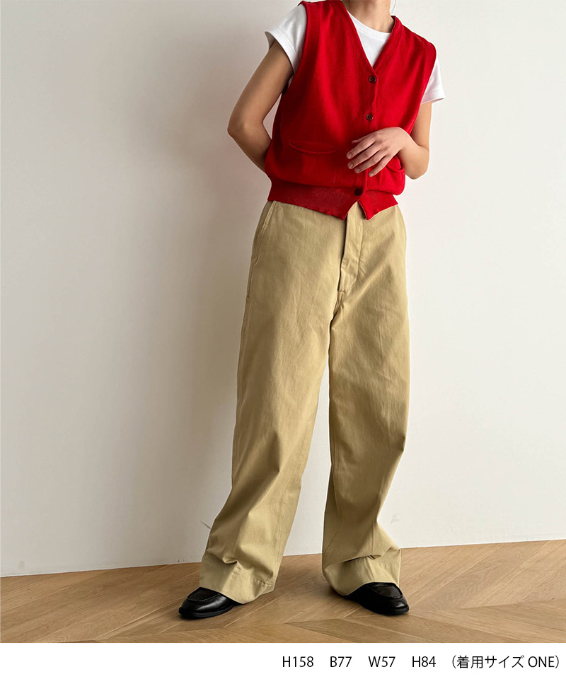 「CANAL JEAN」 ベスト ONE SIZE アイボリー レディース CANAL JEAN 「CANAL JEAN」 ニットベスト ONE SIZE アイボリー