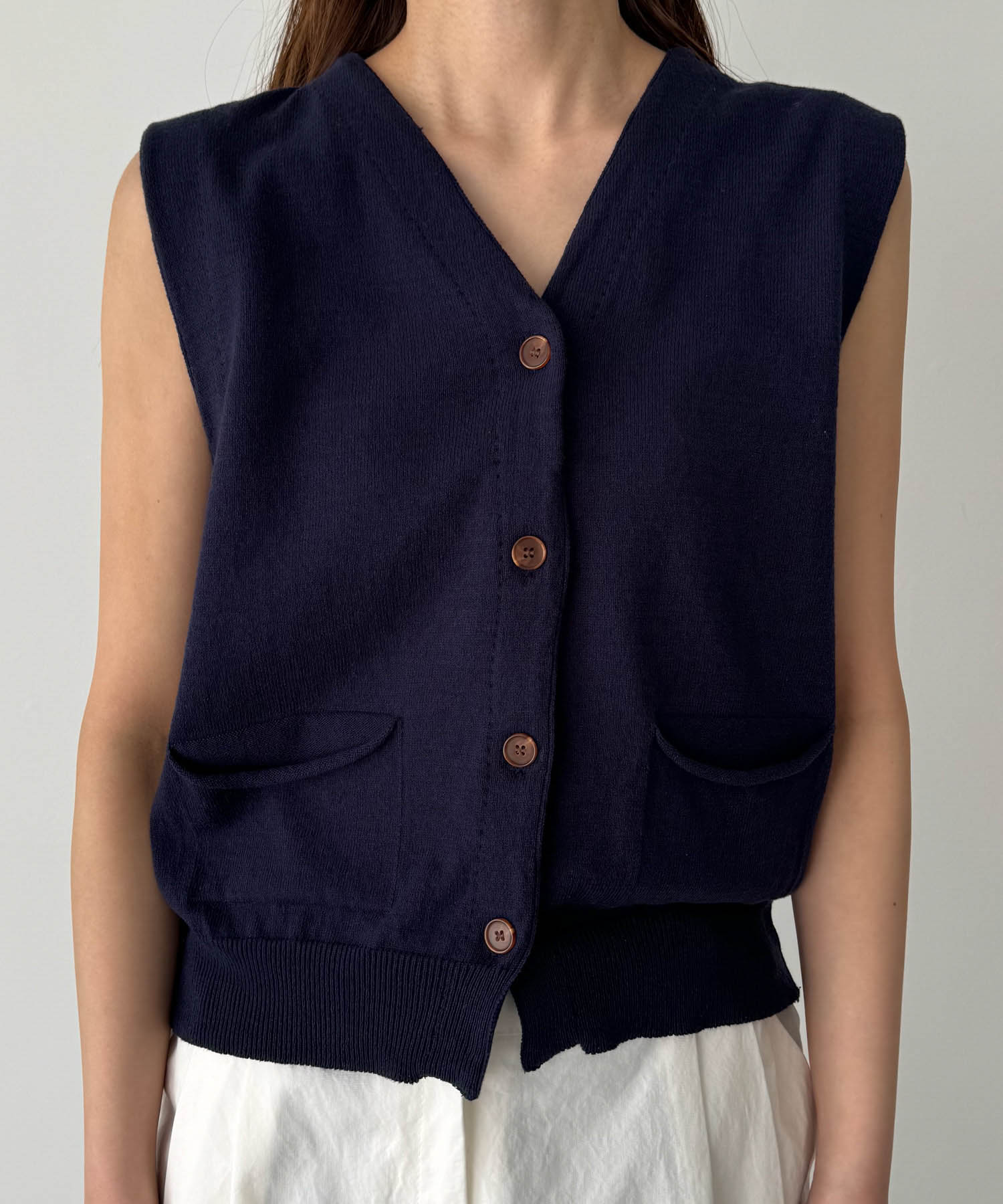 キャナルジーン CANAL JEAN Are.(アー) コットンボタンニット キャナルジーン CANAL JEAN Are.(アー) コットンボタンニット
