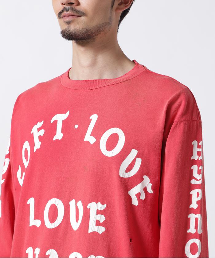 SAINT MICHAEL/セント マイケル/LS TEE/SOFT LOVE/RED(506027678 SAINT MICHAEL/セント マイケル/LS TEE/SOFT LOVE/RED(506027678