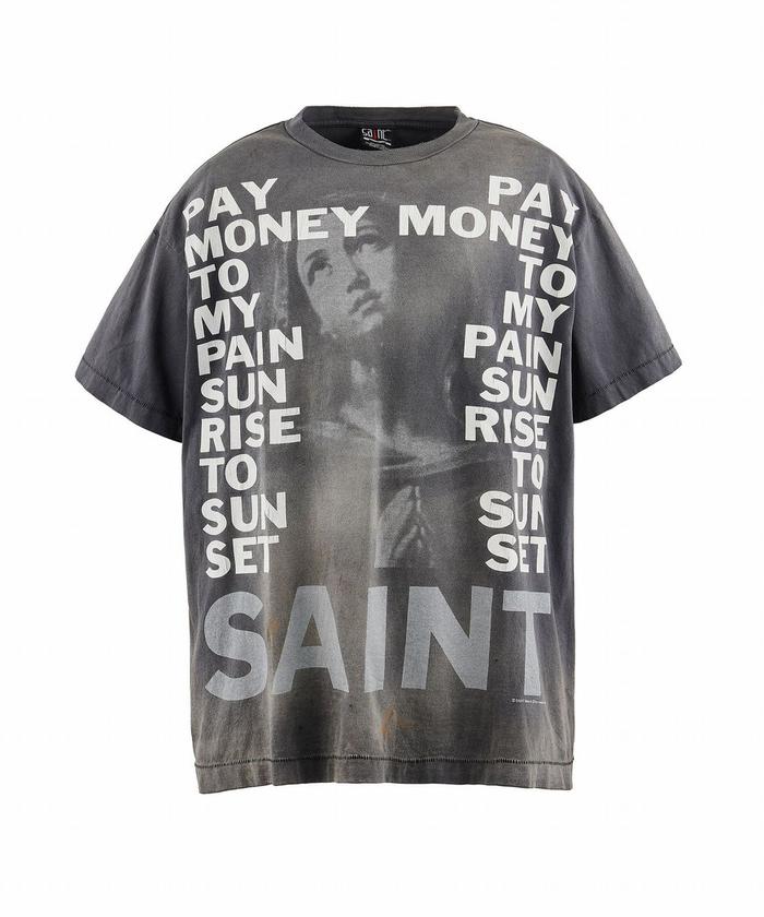 SAINT MICHAEL/セント マイケル×PTP/SS TEE/STAY REAL/BLK SAINT MICHAEL/セント マイケル×PTP/SS TEE/STAY REAL/BLK