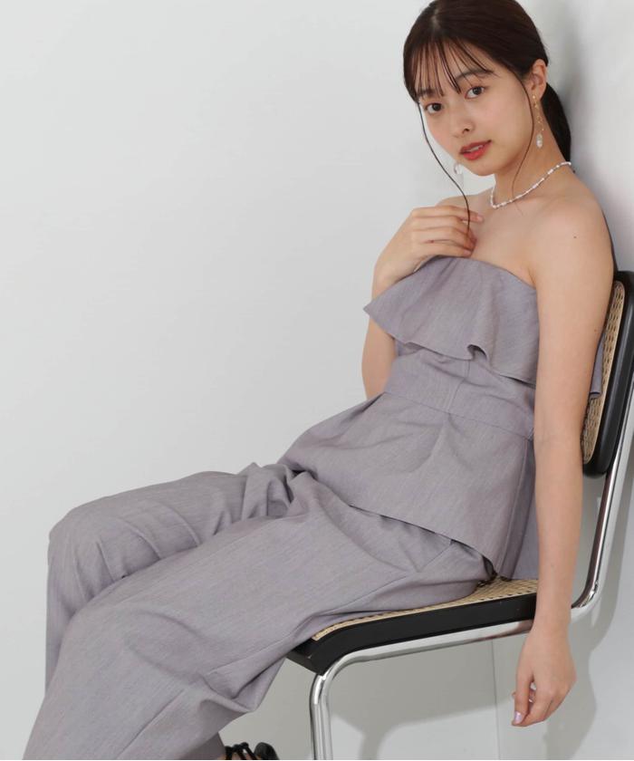 セール 50%OFF】ベアペプラムパンツセットアップ(506048535