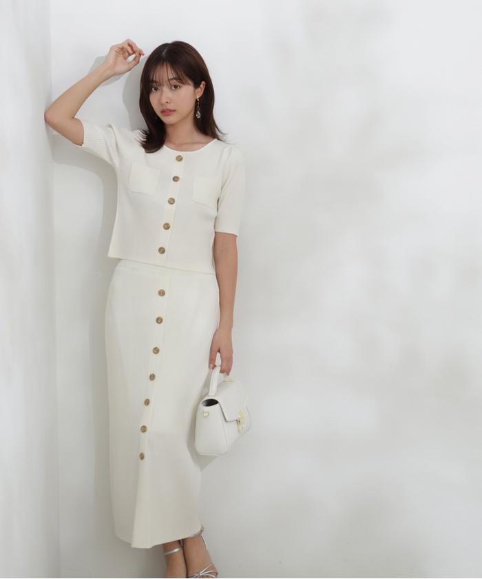 セール 50%OFF】ショートニット×タイトセットアップ(506048536 セール 50%OFF】ショートニット×タイトセットアップ(506048536