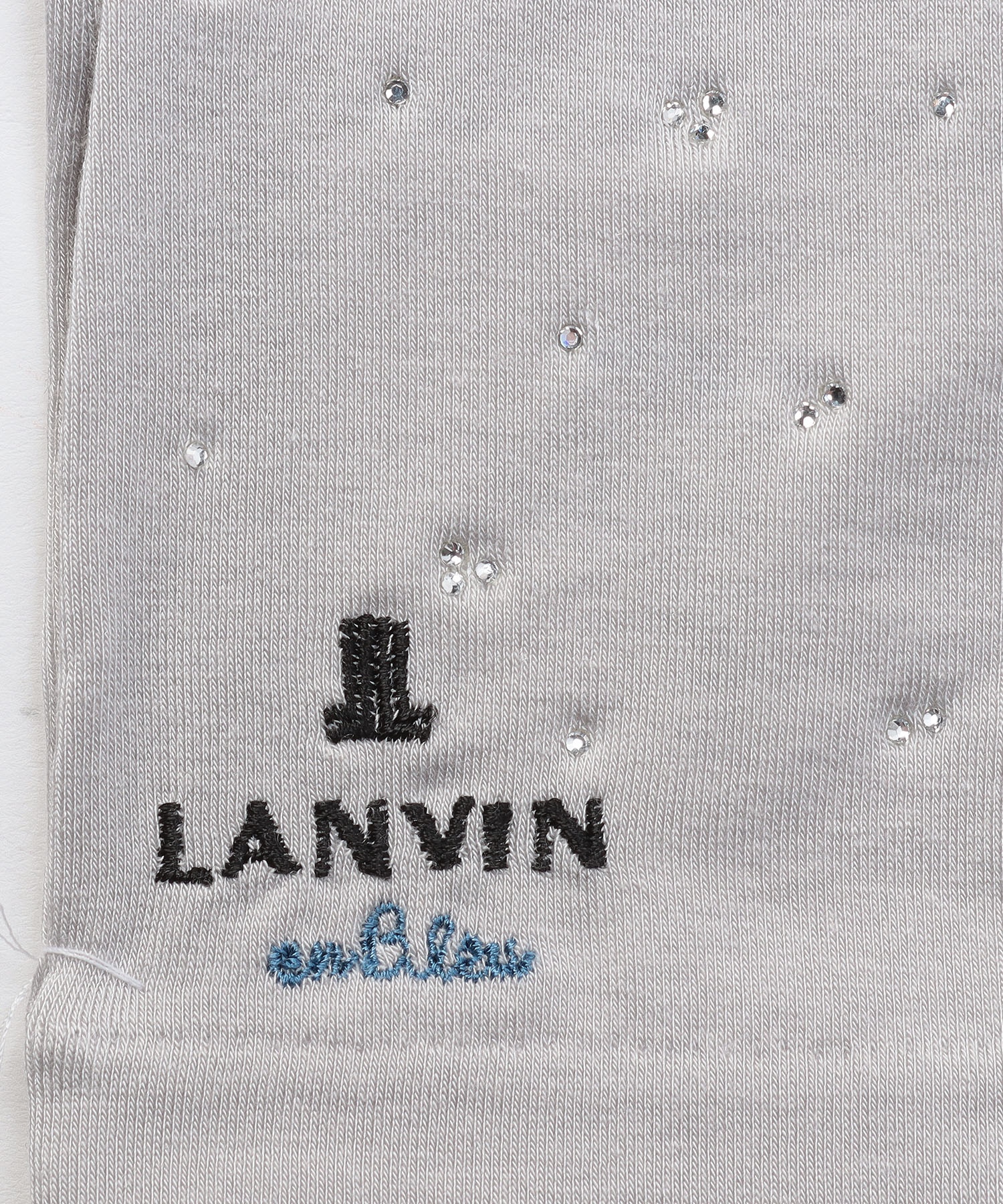 LANVIN en blueランバン ウール手袋 グレー ファー付き指なし