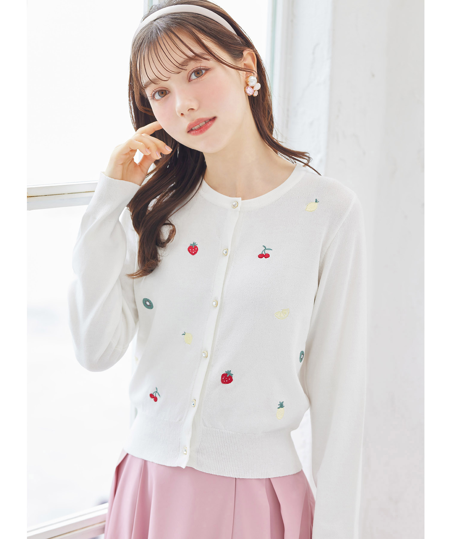 tocco - tocco マーガレット刺繍パッチカーディガン liaorde-0.jpg