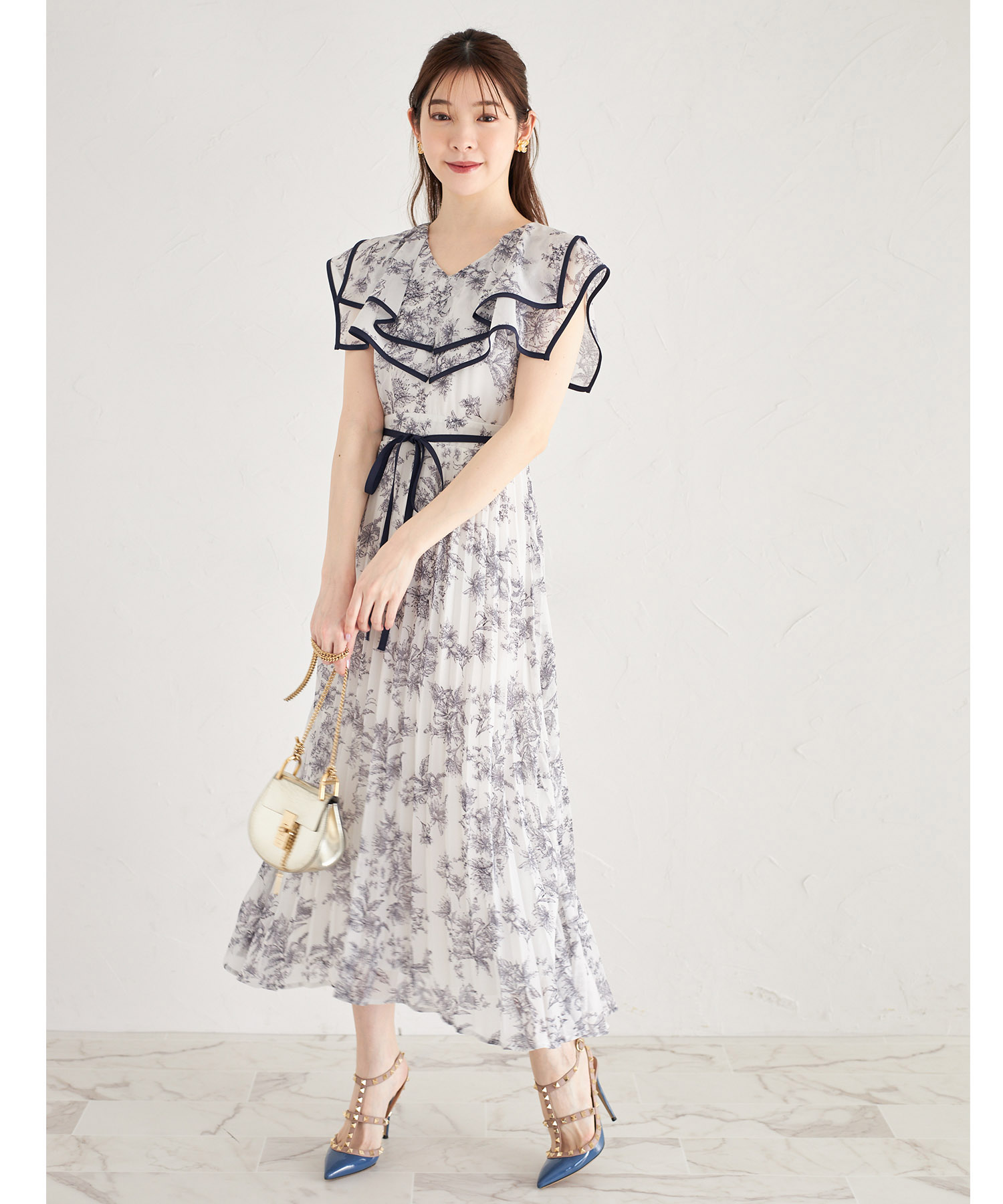 クーポン】トッコクローゼット tocco closet ウエストリボン付き
