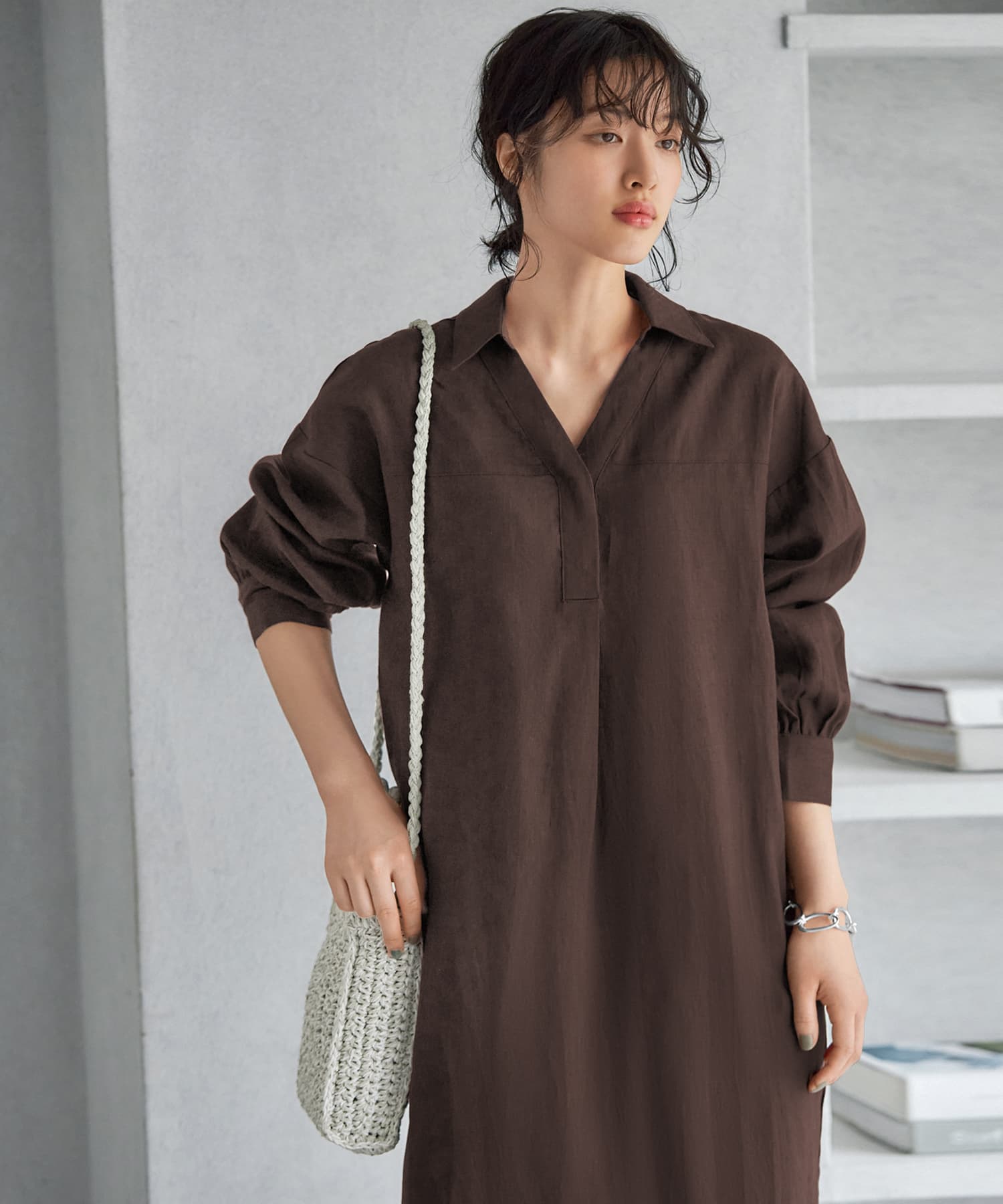 ワンピース L'Or Volume Shirt Dress 2025年最新】l'or volume shirt dressの人気アイテム - メルカリ