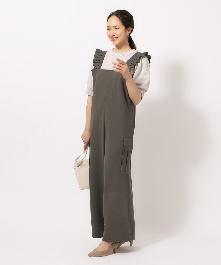 *CIDER*コーデュロイ フローラル刺繍ストレートレッグトラウザー セール】シューラルー／ドレスキップ SHOO・LA・RUE/DRESKIP 【M