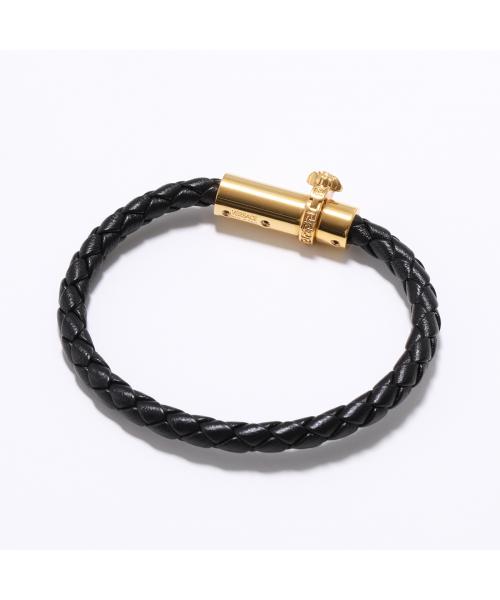 美品　Versace  バングル　mサイズ VERSACE ブレスレット 1014168 1A00637 レザー(506050860