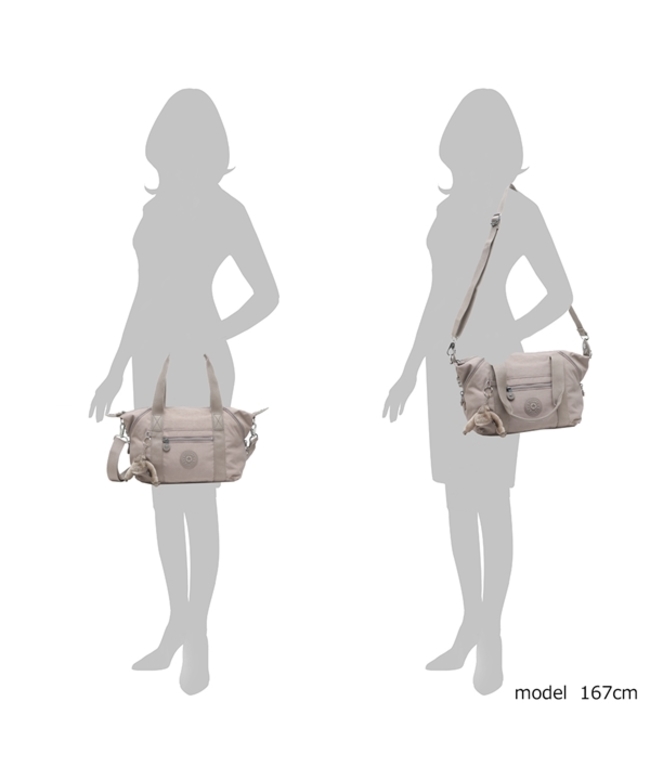 キプリング Kipling ショルダーバッグ アートミニ 2WAY グレー