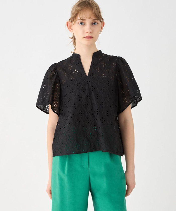 セール 30%OFF】ロロンフラワーエンブロイダリー ギャザー セール 30%OFF】ロロンフラワーエンブロイダリー ギャザー