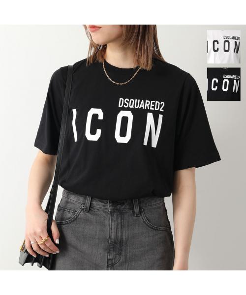 Dsquared2 ヒアイコンレニティシャツ S80GC0001S23009 980 DSQUARED2 ディースクエアード Tシャツ ICON DARLING MINI FIT