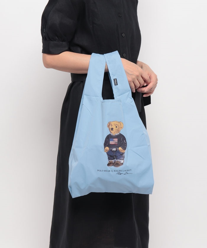 <POLO RALPH LAUREN＞ポロベアプリントポケッタブルレインバッグ ポロ ラルフ ローレン POLO RALPH LAUREN ポロベアプリント