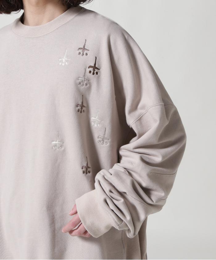 カタリスト ROYALFLASH 別注 USUAL CREW-NECKダーツ刺繍