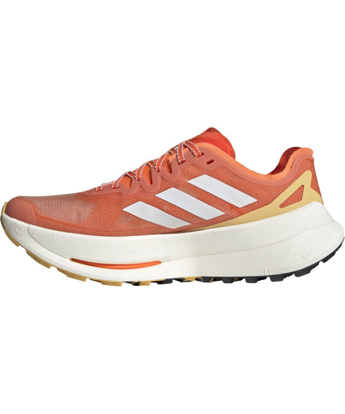 adidas - adidas オレンジ　ランニングシューズ 中古・古着通販】adidas (アディダス) ランニングシューズ