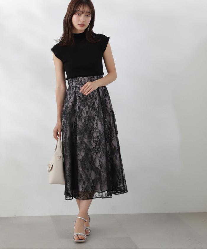 Proportion Body Dressing♡フロッキーフレアレーススカート 楽天市場】【SALE／70%OFF】レースフロッキーフレアースカート