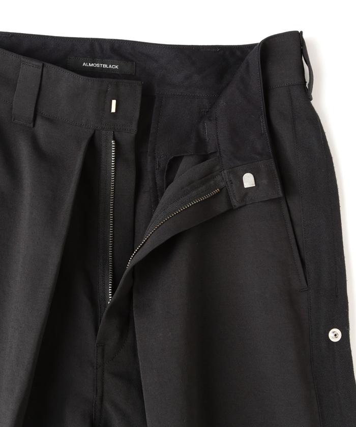 ALMOSTBLACK/オールモストブラック/DOT BUTTON SHORT PANTS ALMOSTBLACK/オールモストブラック/DOT BUTTON SHORT PANTS