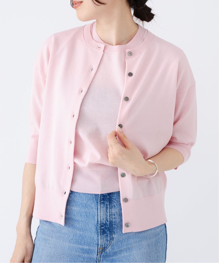 IENA イエナ LAVITA クルーネックカーディガン　ピンク　完売品 LEVITA クルーカーディガン(506052493) | イエナ(IENA) - d fashion