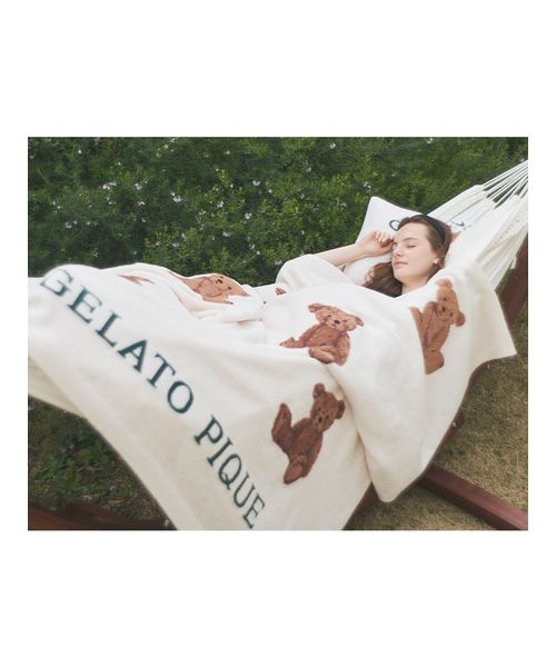 ジェラートピケ　Sleep ダブル　ベアモチーフ3点SET 寝具カバー ジェラートピケ Sleep ダブル ベアモチーフ3点SET 寝具カバー