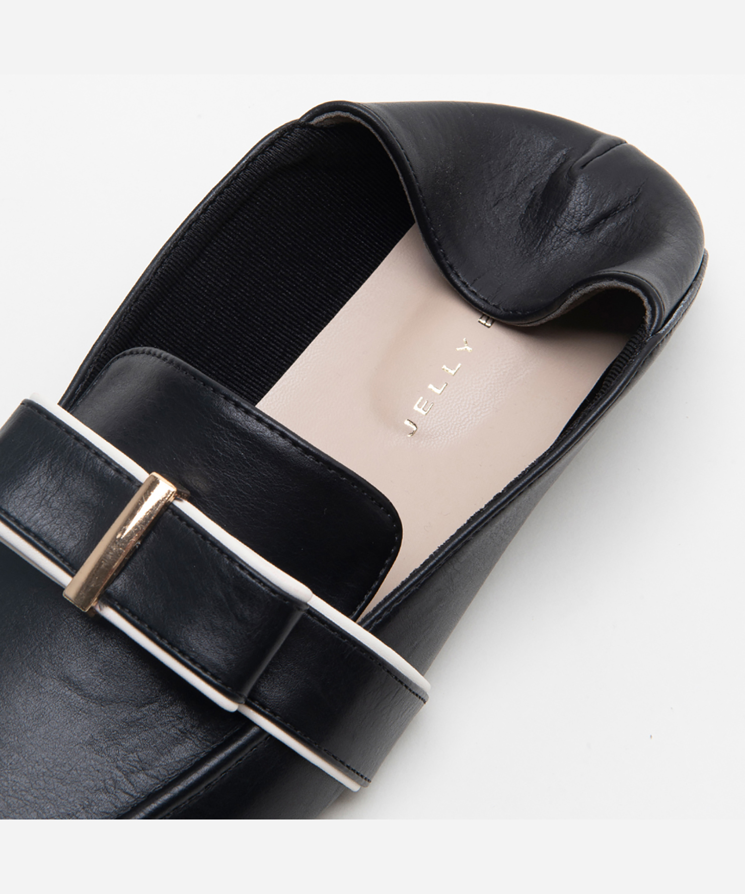 セール 70%OFF】バイカラーフラットリボンソフトローファー