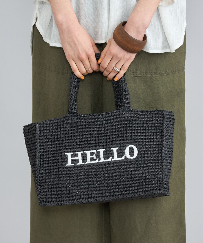セール 60%OFF】レタード刺繍ペーパートートバッグ(506002566