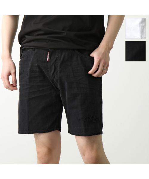 ハーフ・ショートパンツ Dsquared2 Marine Distressed Denim Shorts DSQUARED2 ディースクエアード ハーフパンツ MARINE SHORTS