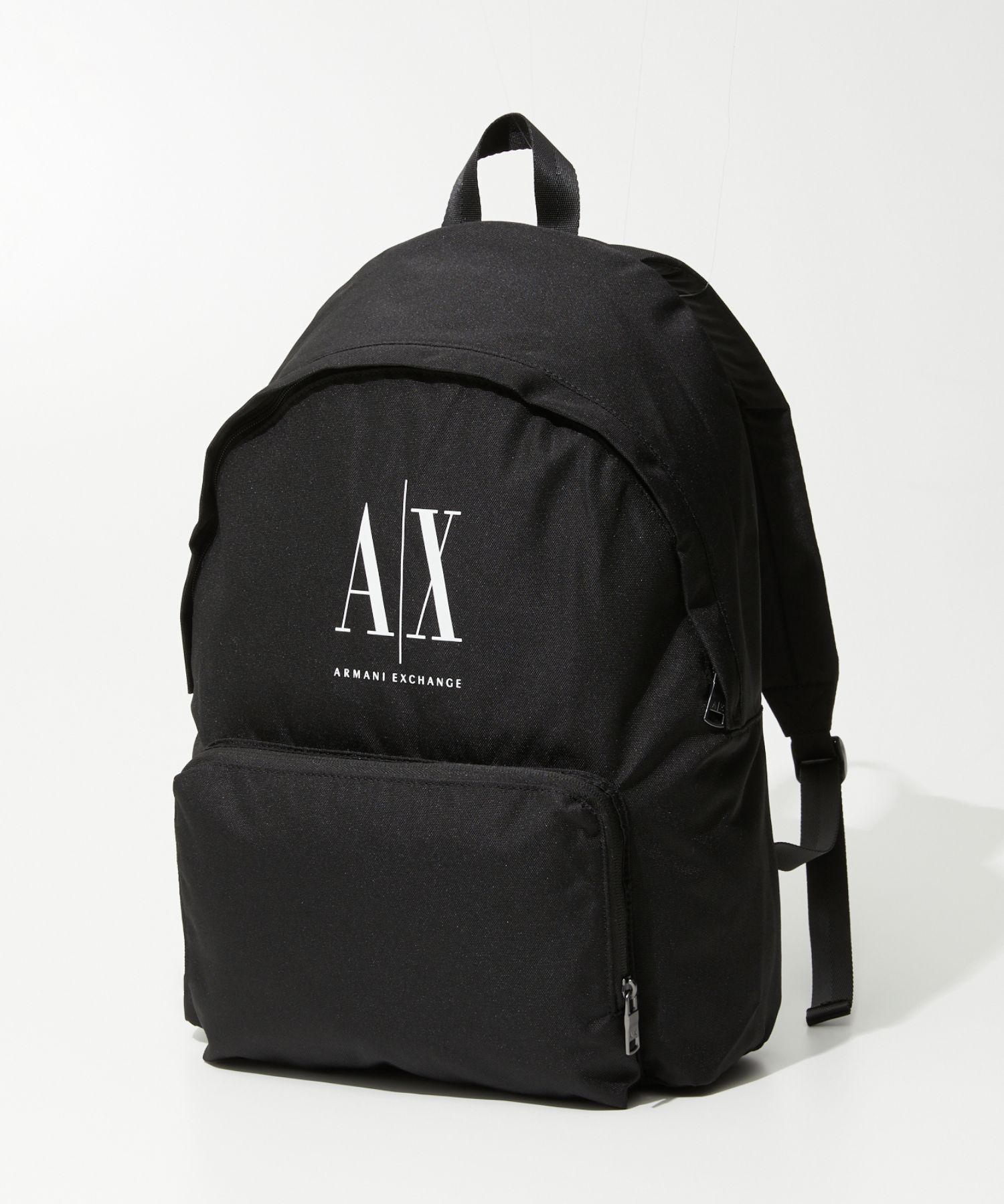 ブラック キルティング リュック　アルマーニ　エクスチェンジ　バックパック　AX AXロゴ バックパック | Armani Exchange