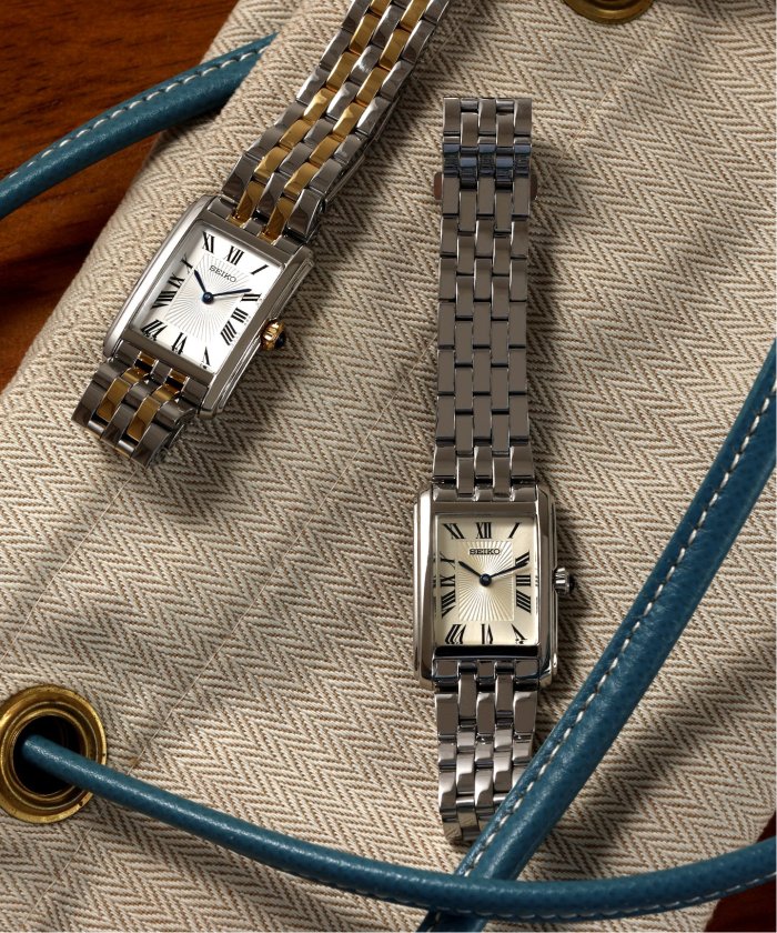 新品 セイコー スクエア エッセンシャルズ レディース腕時計 HIROB SEIKO / セイコー】ESSENTIALS SWR083 Silver(506054789