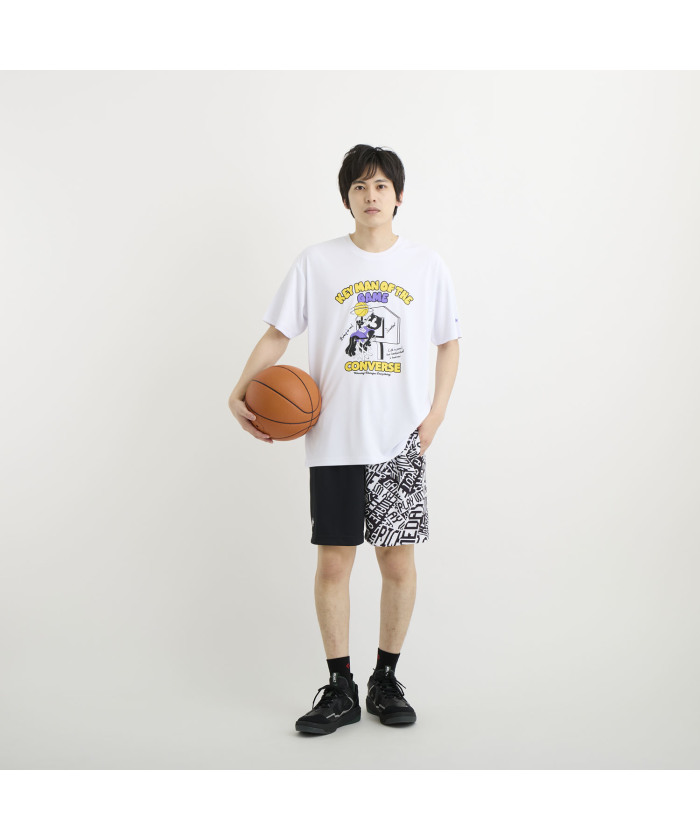 コンバース CONVERSE CONVERSE コンバース バスケット プリントT コンバース CONVERSE CONVERSE コンバース バスケット プリントT