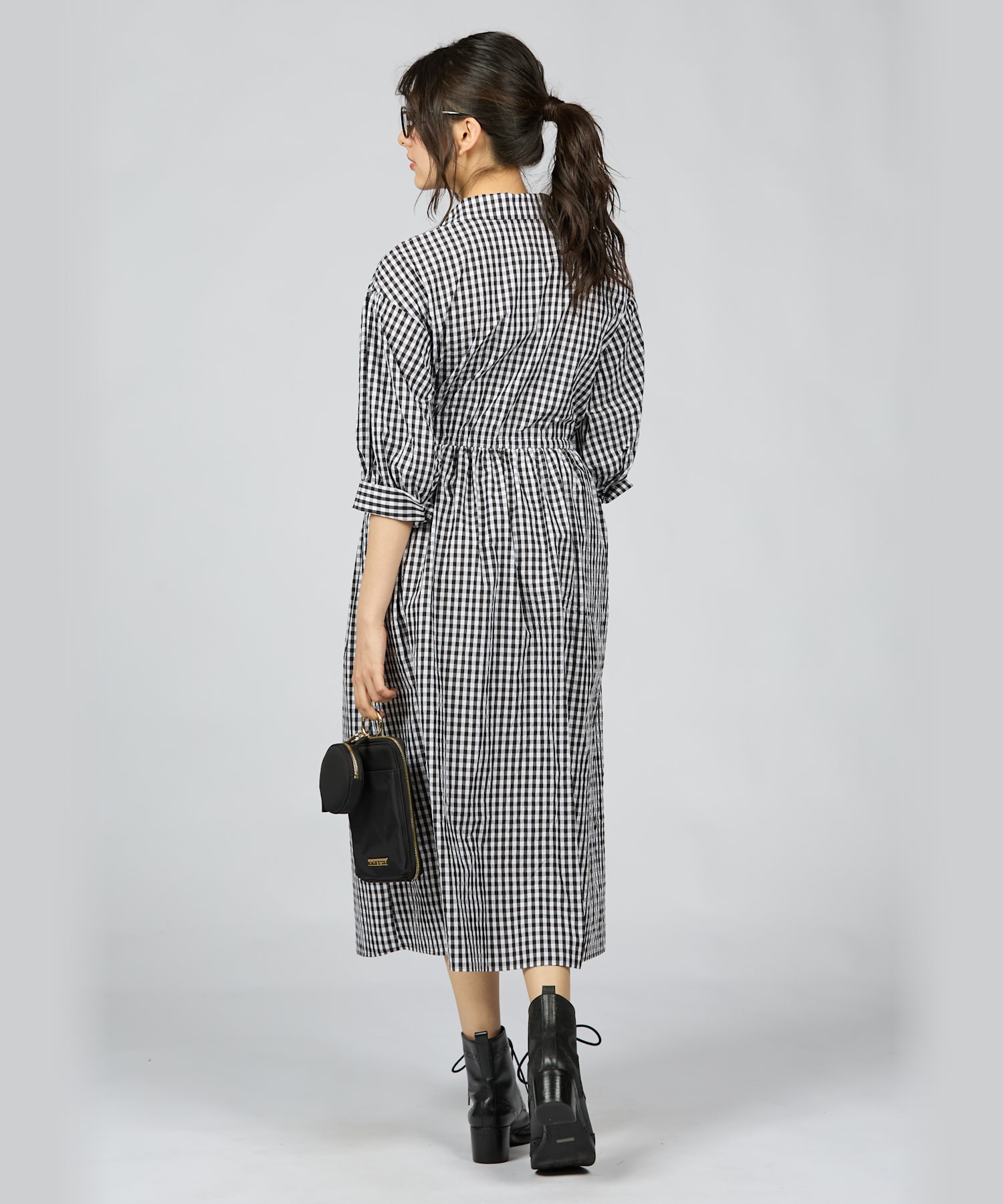 セール】【Outlet】WV73 ROBE ギンガムリップルチェック セール】【Outlet】WV73 ROBE ギンガムリップルチェック