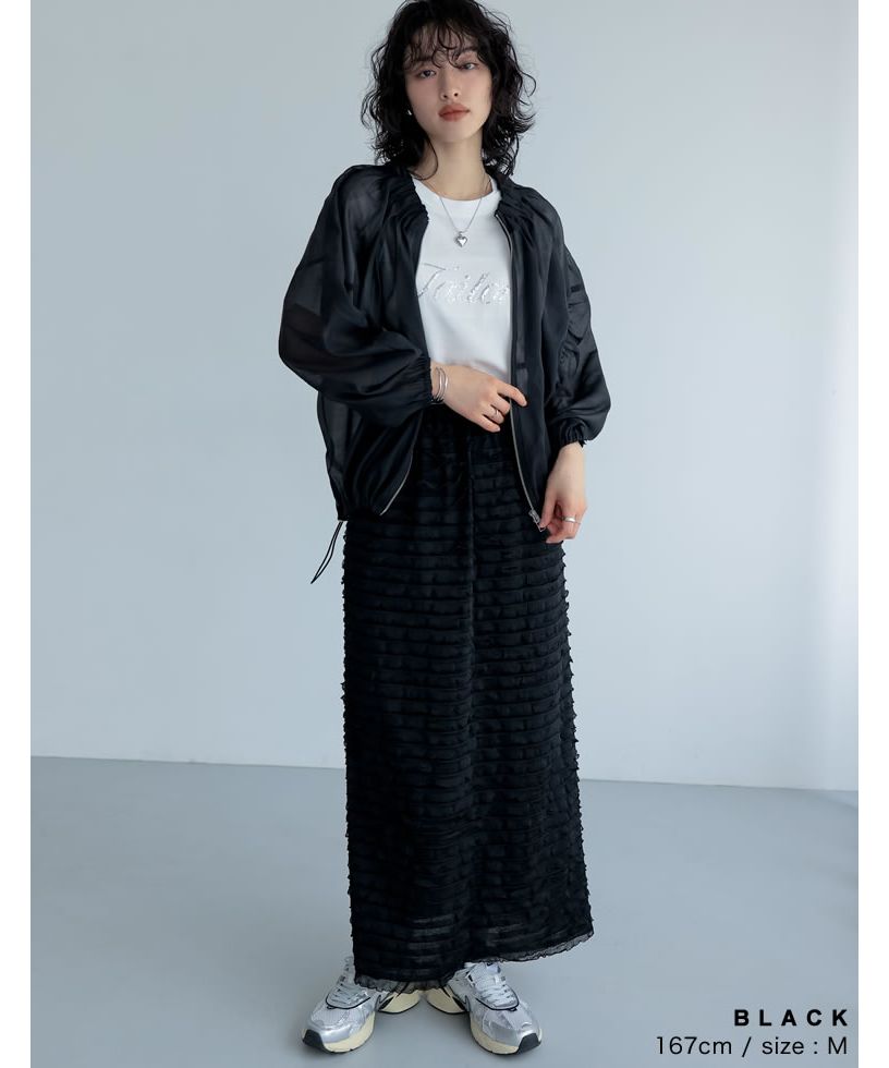 新品タグ付き】maison de Dolce 2024SSオーガンジーブルゾン